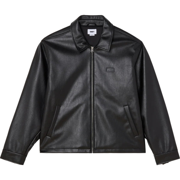 OBEY - WORKMAN PU JACKET BLACK