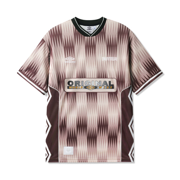 BUTTER GOODS / UMBRO - OPTICAL JERSEY BROWN/TAUPE