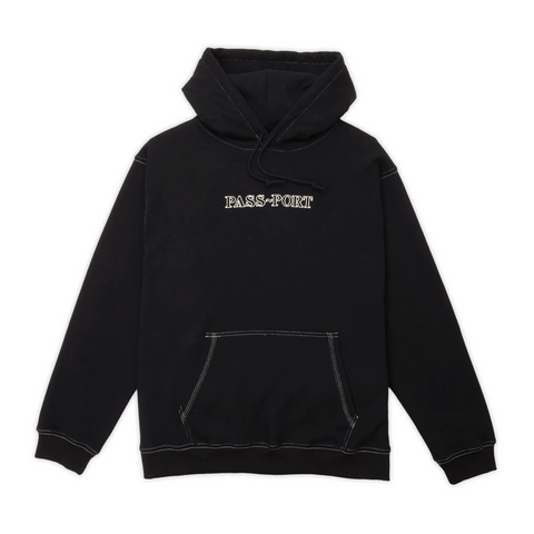 PASS~PORT - OFFICIAL ORGANIC HOODIE BLACK