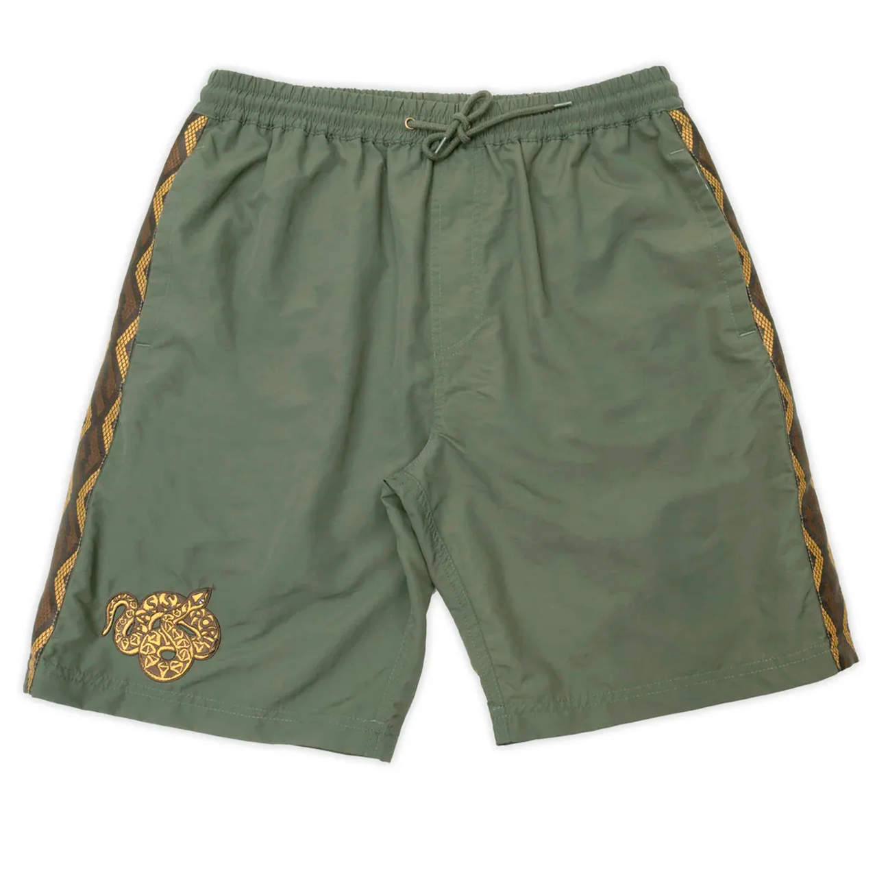 PASS~PORT - "COILED" RPET CASUAL SHORT OLIVE