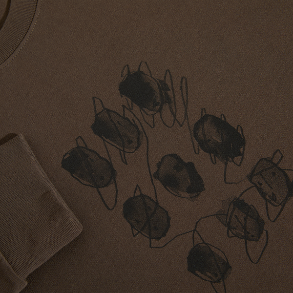 POLAR SKATE CO. - SEQUENCE LS TEE BROWN