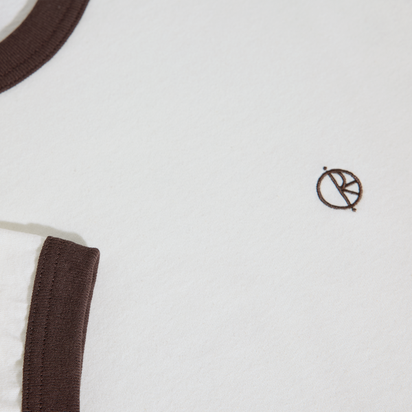 POLAR SKATE CO. - RINGER TEE IVORY/CHOCOLATE