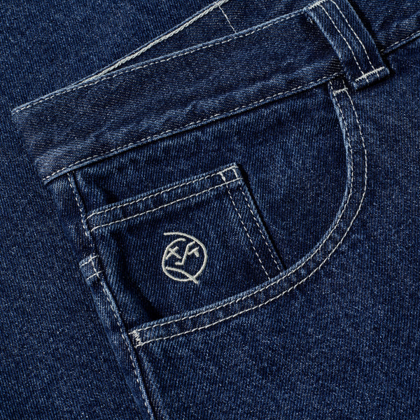 POLAR SKATE CO. - BIG BOY PANTS (DARK BLUE W/ WHITE STITCHING)