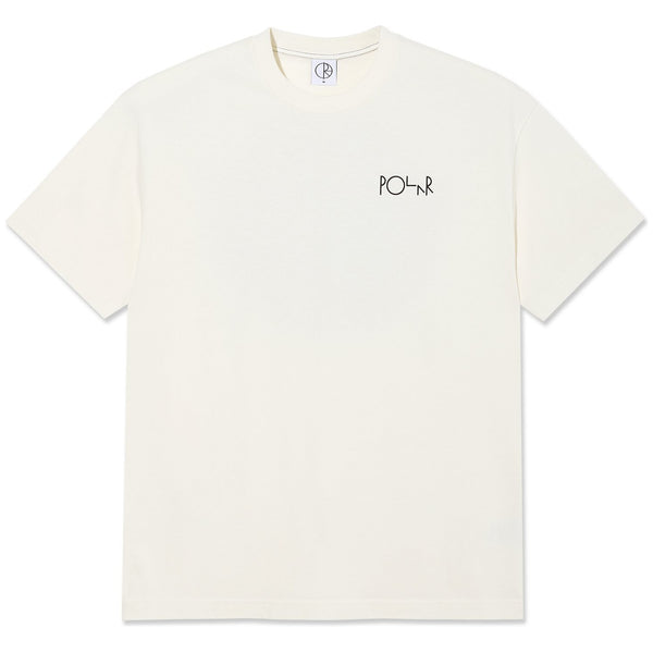POLAR SKATE CO. - CONTRAST TEE | FILL LOGO (IVORY/BLACK)