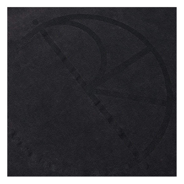 POLAR SKATE CO. - CONTRAST TEE | STROKE LOGO (SILVER BLACK/BLACK)