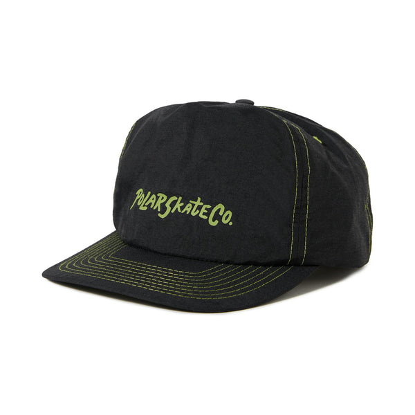 POLAR SKATE CO. - EARL CAP (BLACK/LIME)