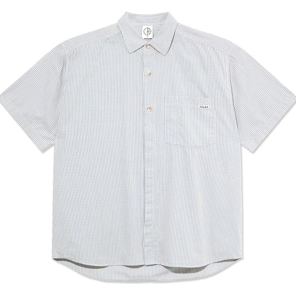POLAR SKATE CO. - MITCH SHIRT (BLUE CHECK)