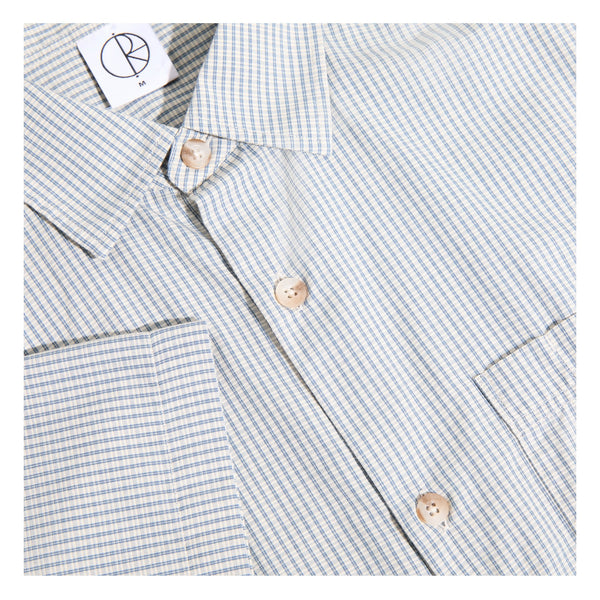 POLAR SKATE CO. - MITCH SHIRT (BLUE CHECK)