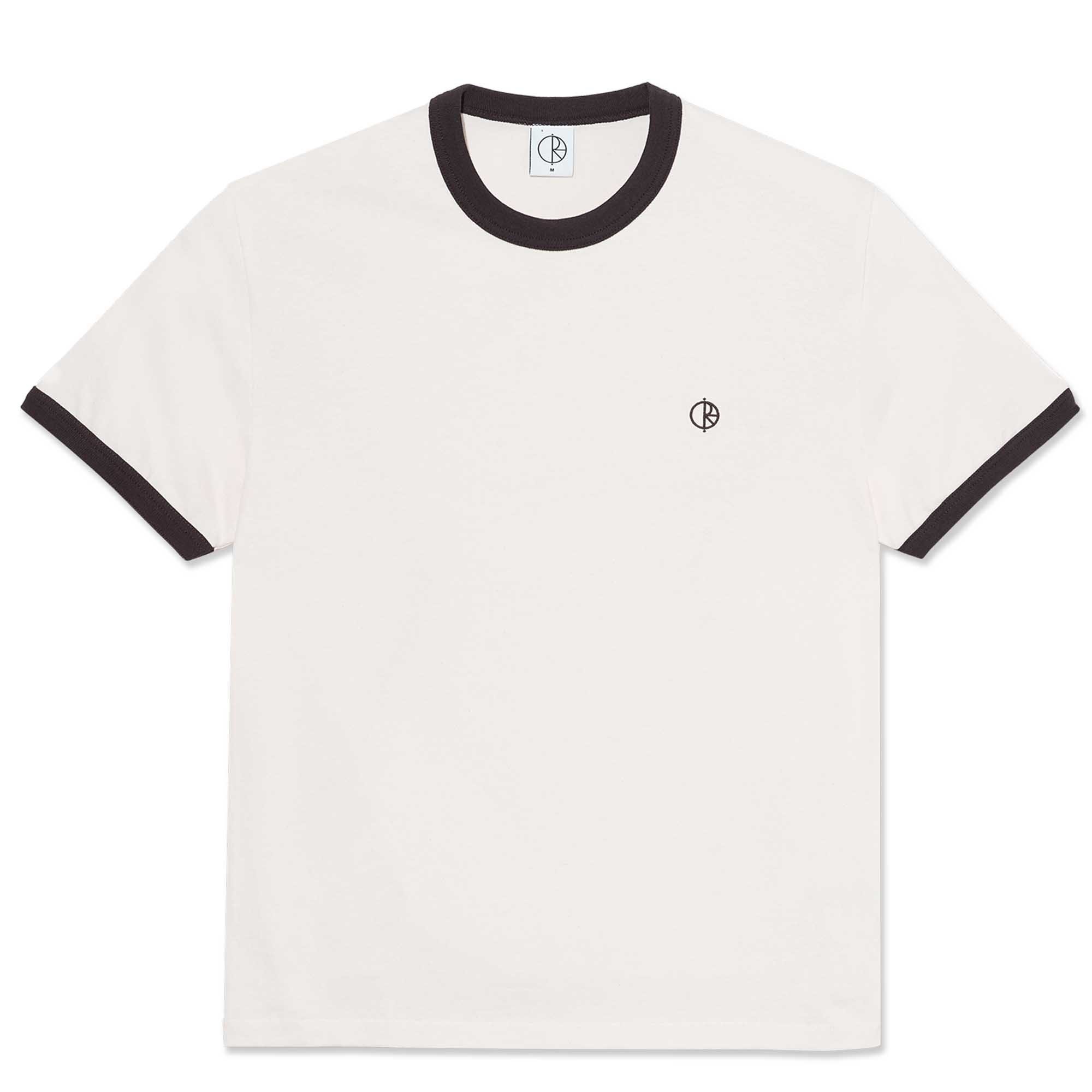 POLAR SKATE CO. - RINGER TEE IVORY/CHOCOLATE