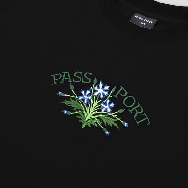 PASS~PORT - "BLOOM" ORGANIC SWEATER BLACK