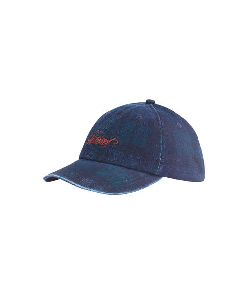 RASSVET SKATEBOARDS - SCRIPT 6 PANEL STRAPBACK DENIM