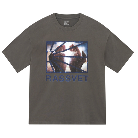 RASSVET SKATEBOARDS - HANDS LOGO TEE BLACK