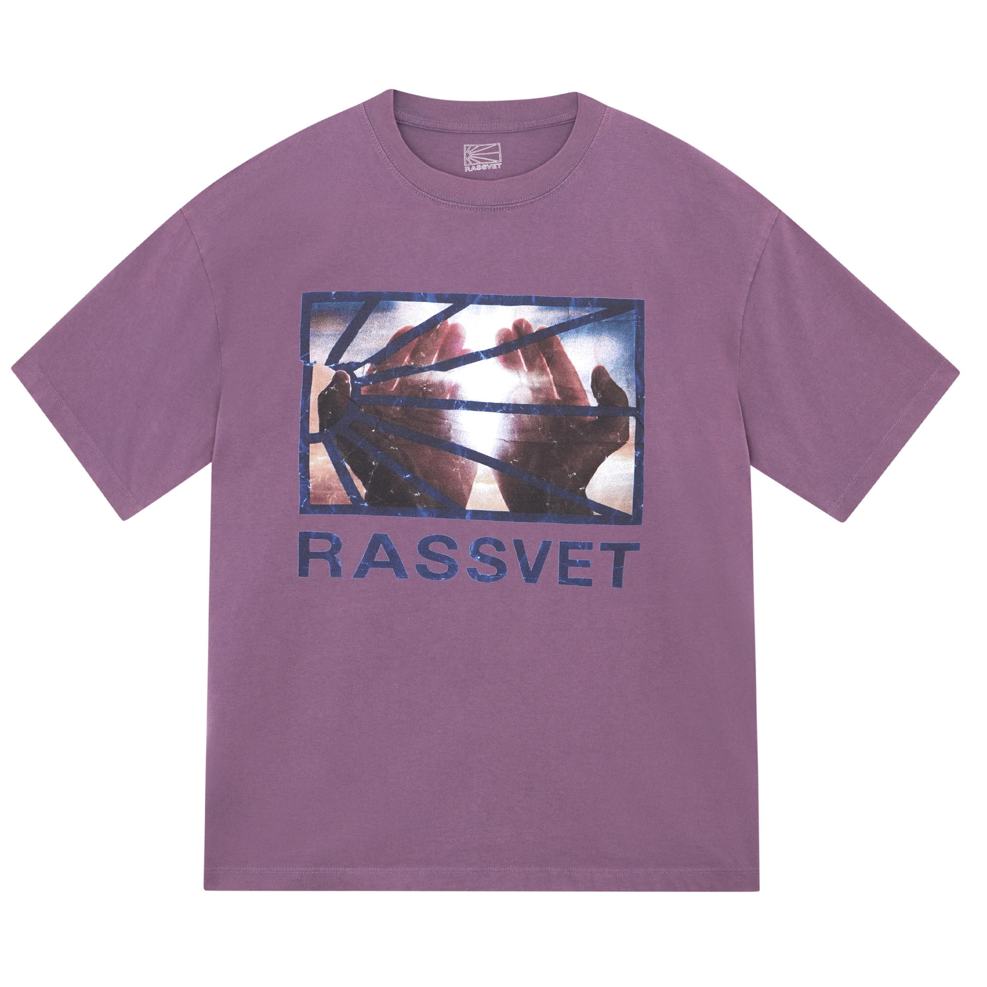 RASSVET SKATEBOARDS - HANDS LOGO TEE PURPLE