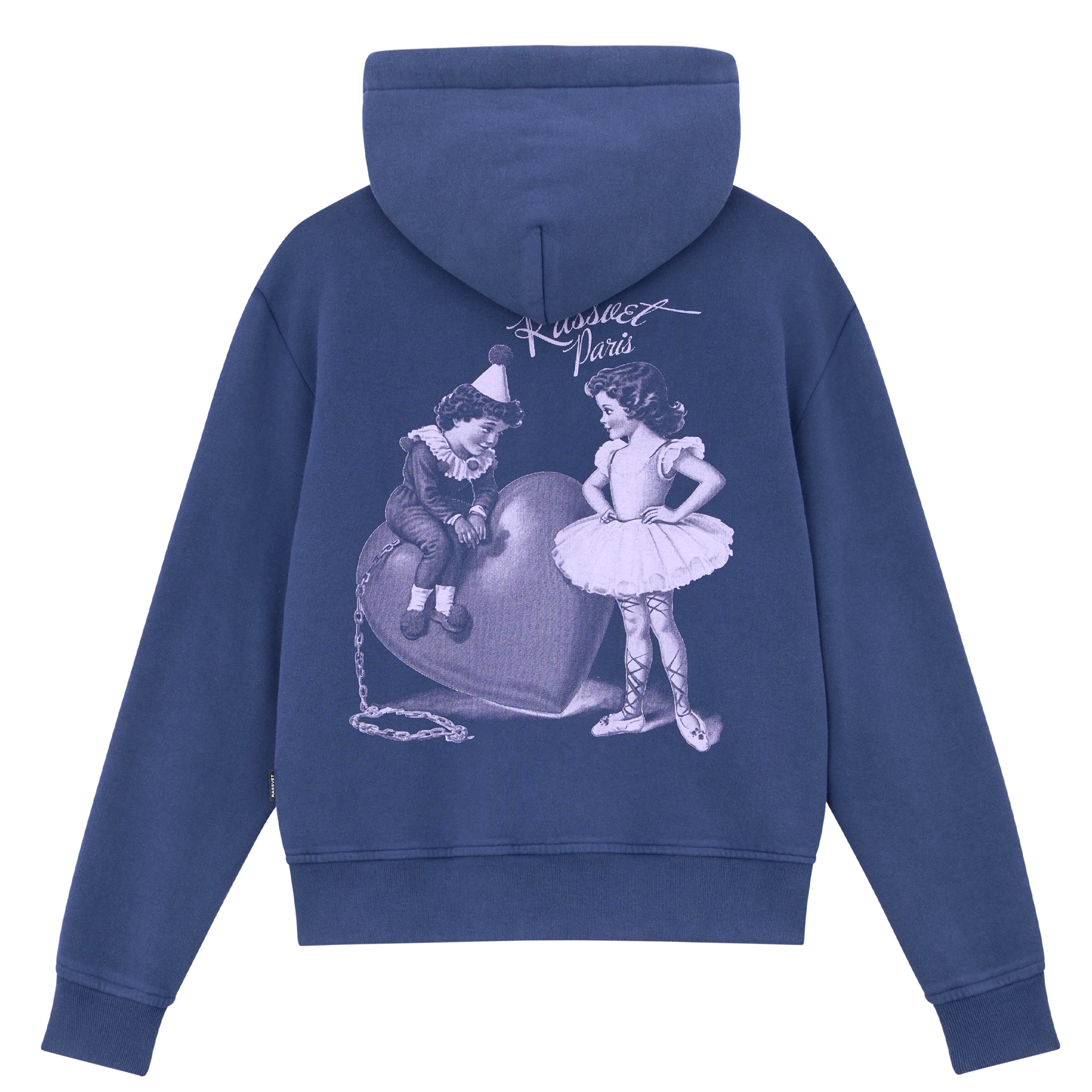 RASSVET SKATEBOARDS - UNCHAINED ZIP HOODIE KNIT NAVY