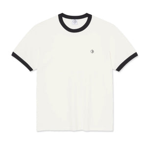 POLAR SKATE CO. - RINGER TEE CLOUD WHITE/NAVY