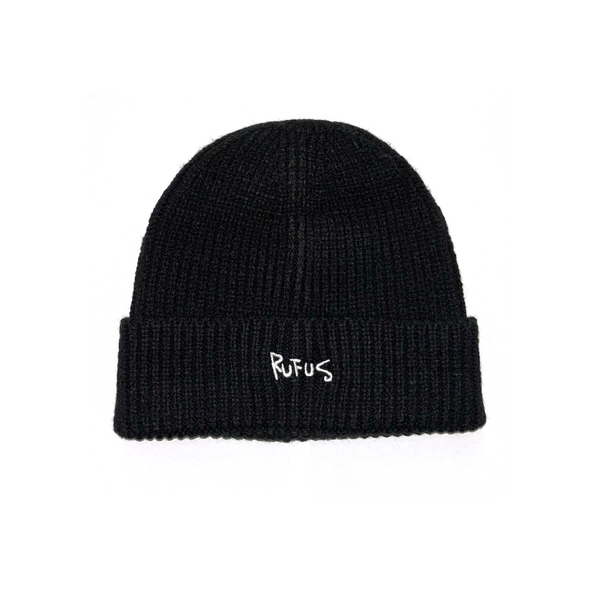 RUFUS - LOGO BEANIE BLACK