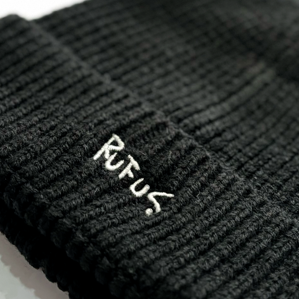 RUFUS - LOGO BEANIE BLACK