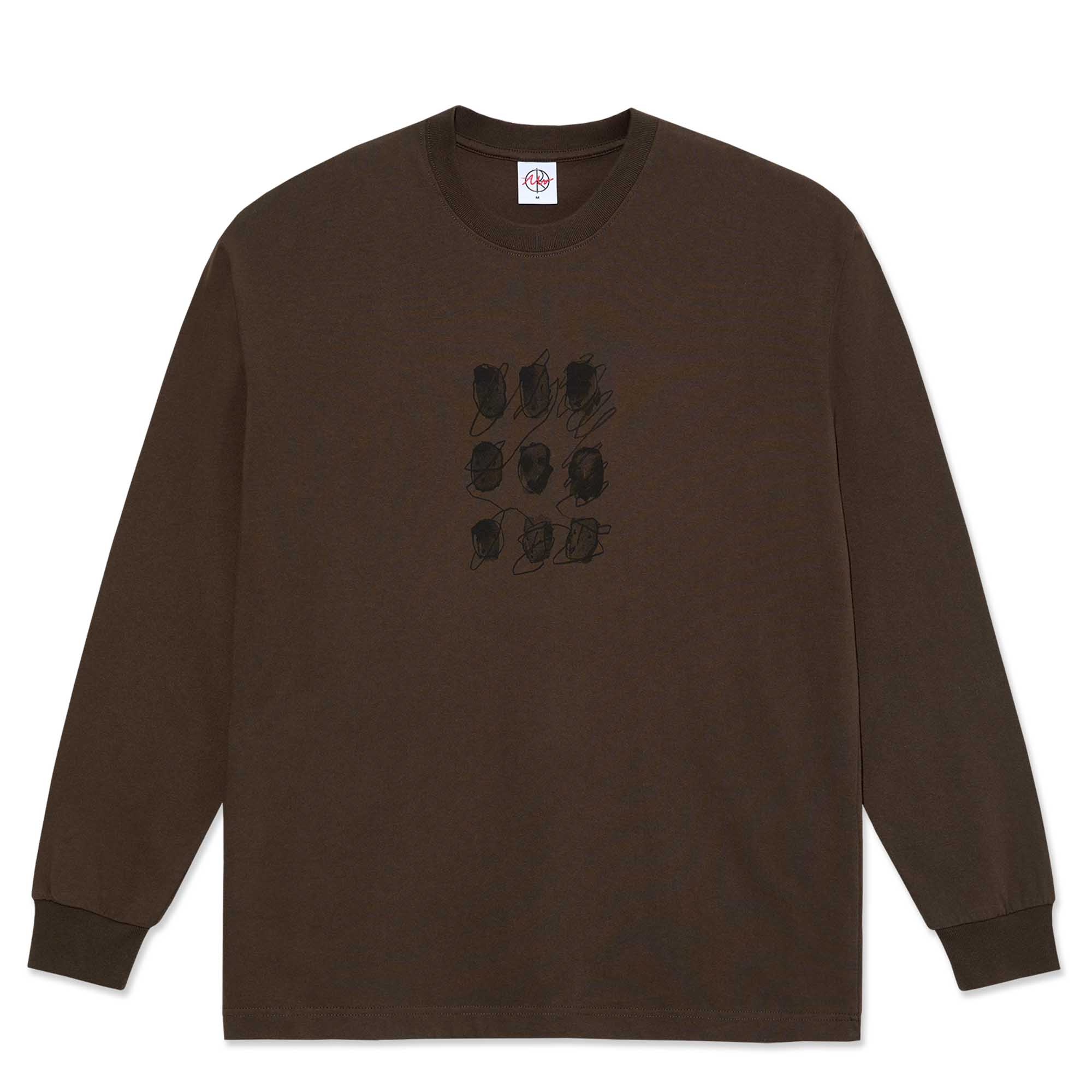 POLAR SKATE CO. - SEQUENCE LS TEE BROWN