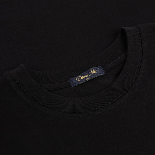 DIME - CURSIVE SMALL LOGO T-SHIRT BLACK
