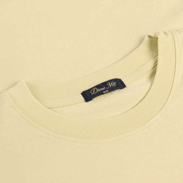 DIME - CURSIVE SMALL LOGO T-SHIRT CLOUD CREAM