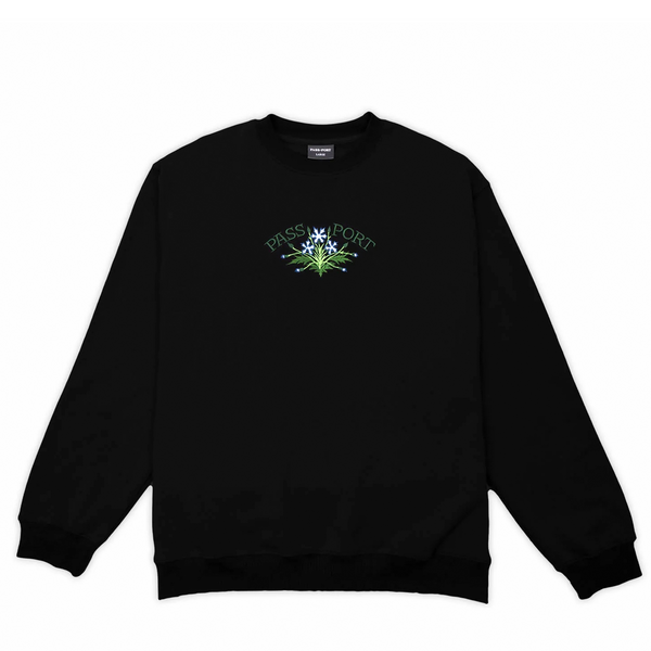 PASS~PORT - "BLOOM" ORGANIC SWEATER BLACK