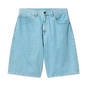 CARHARTT WIP - BRANDON SHORT BLUE HEAVY STONE BLEACHED