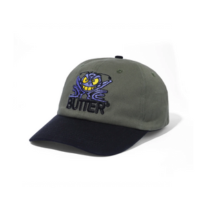 BUTTER GOODS - INSECT 6 PANEL CAP ARMY BLACK