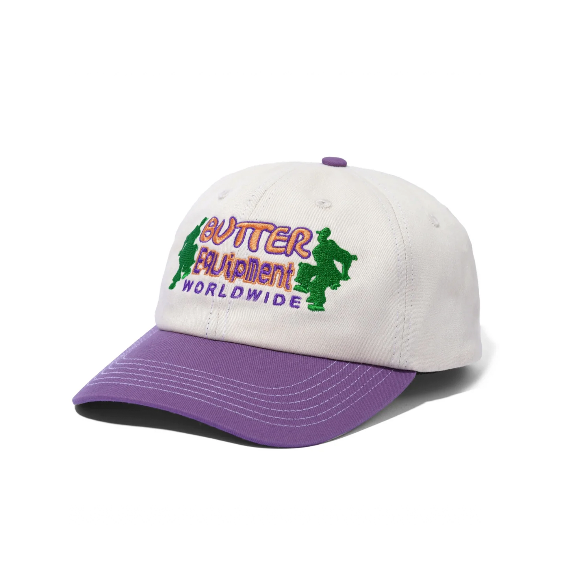 BUTTER GOODS - BREAKER 6 PANEL CAP NATURAL / GRAPE