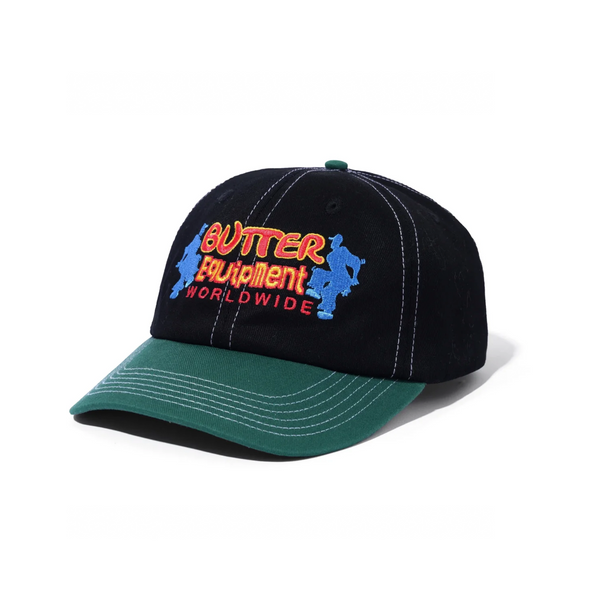 BUTTER GOODS - BREAKER 6 PANEL CAP BLACK FOREST