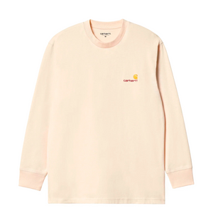 CARHARTT WIP - L/S AMERICAN SCRIPT T-SHIRT NATURAL