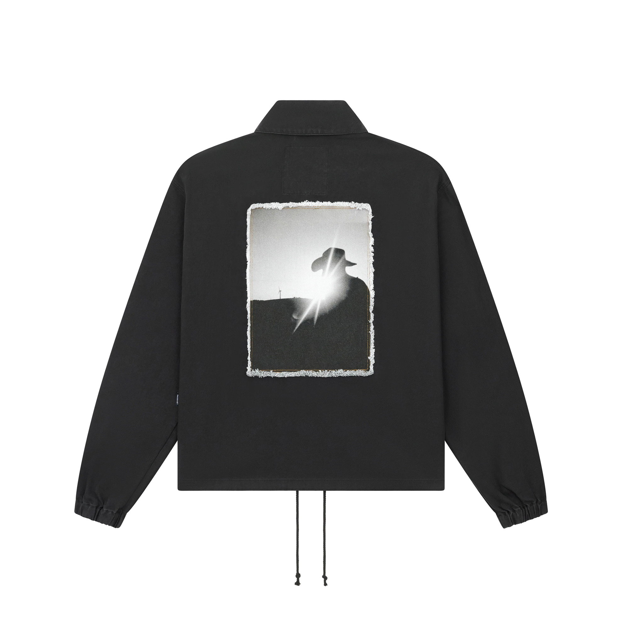 Angler's Utopia ブラックライフジャケット RASSVET SKATEBOARDS x LA MELANCOLIA - COACH WORK JACKET WOVEN