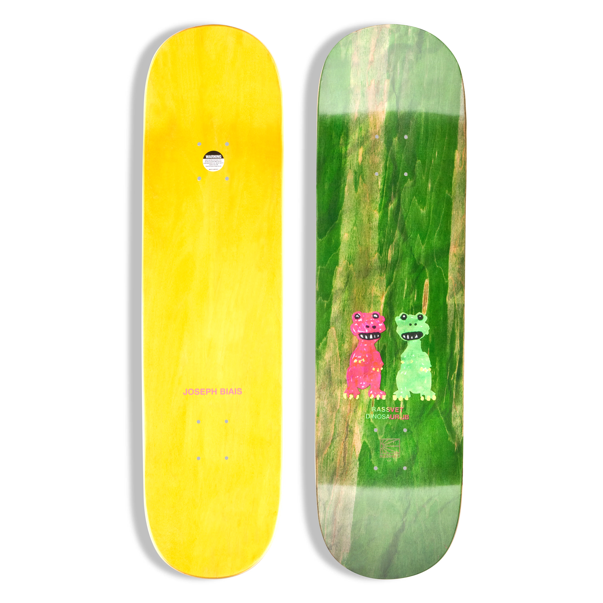 RASSVET SKATEBOARDS - JOSEPH BIAIS DINO DECK 8.375"