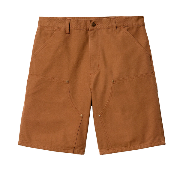 CARHARTT WIP - DOUBLE KNEE SHORT HAMILTON BROWN RINSED