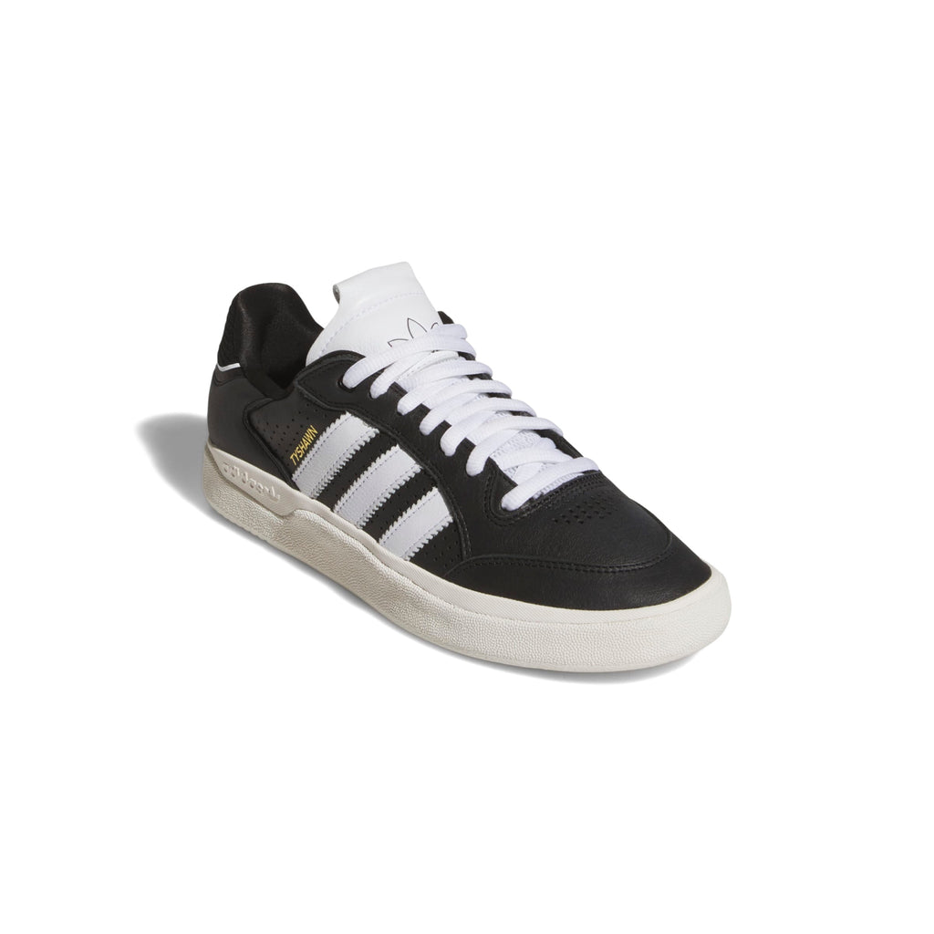 ADIDAS SKATEBOARDING - TYSHAWN LOW BLACK/WHITE/BLACK LEATHER Rufus Macba ADIDAS SKATEBOARDING - TYSHAWN LOW BLACK/WHITE/BLACK LEATHER Rufus Macba