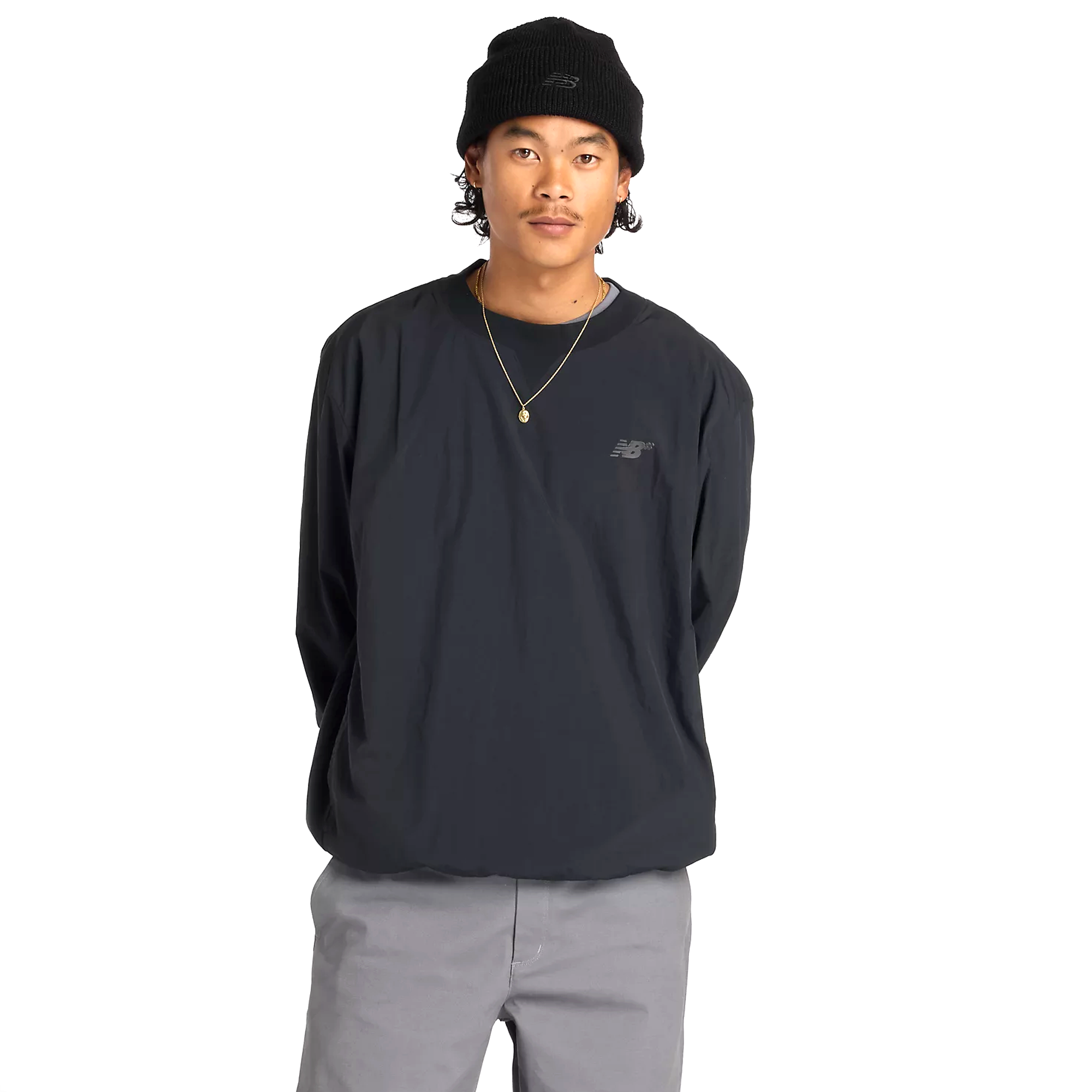 NEW BALANCE NUMERIC - WOVEN CREW BLACK