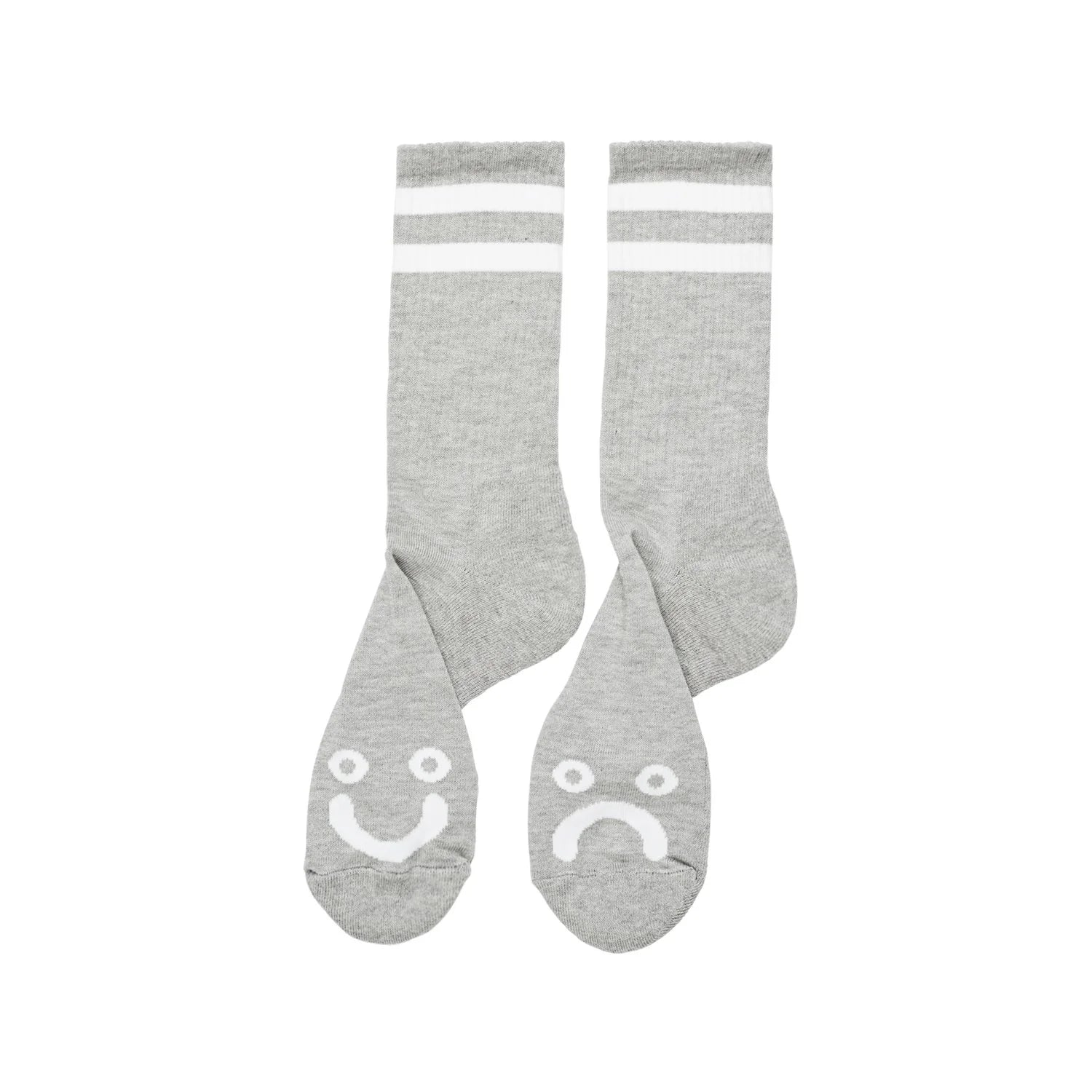 POLAR SKATE CO. - HAPPY SAD SOCKS BLACK