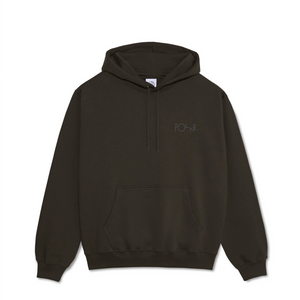 POLAR SKATE CO. - DAVE HOODIE - STROKE LOGO DIRTY BLACK