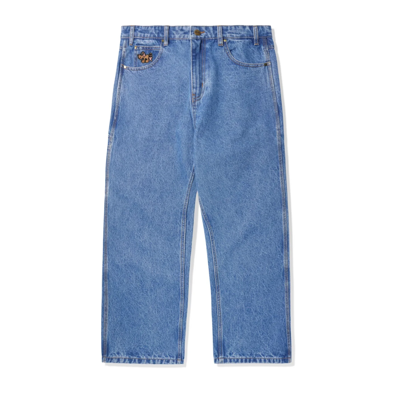 BUTTER GOODS - POOCH RELAXED DENIM JEANS WASHED INDIGO