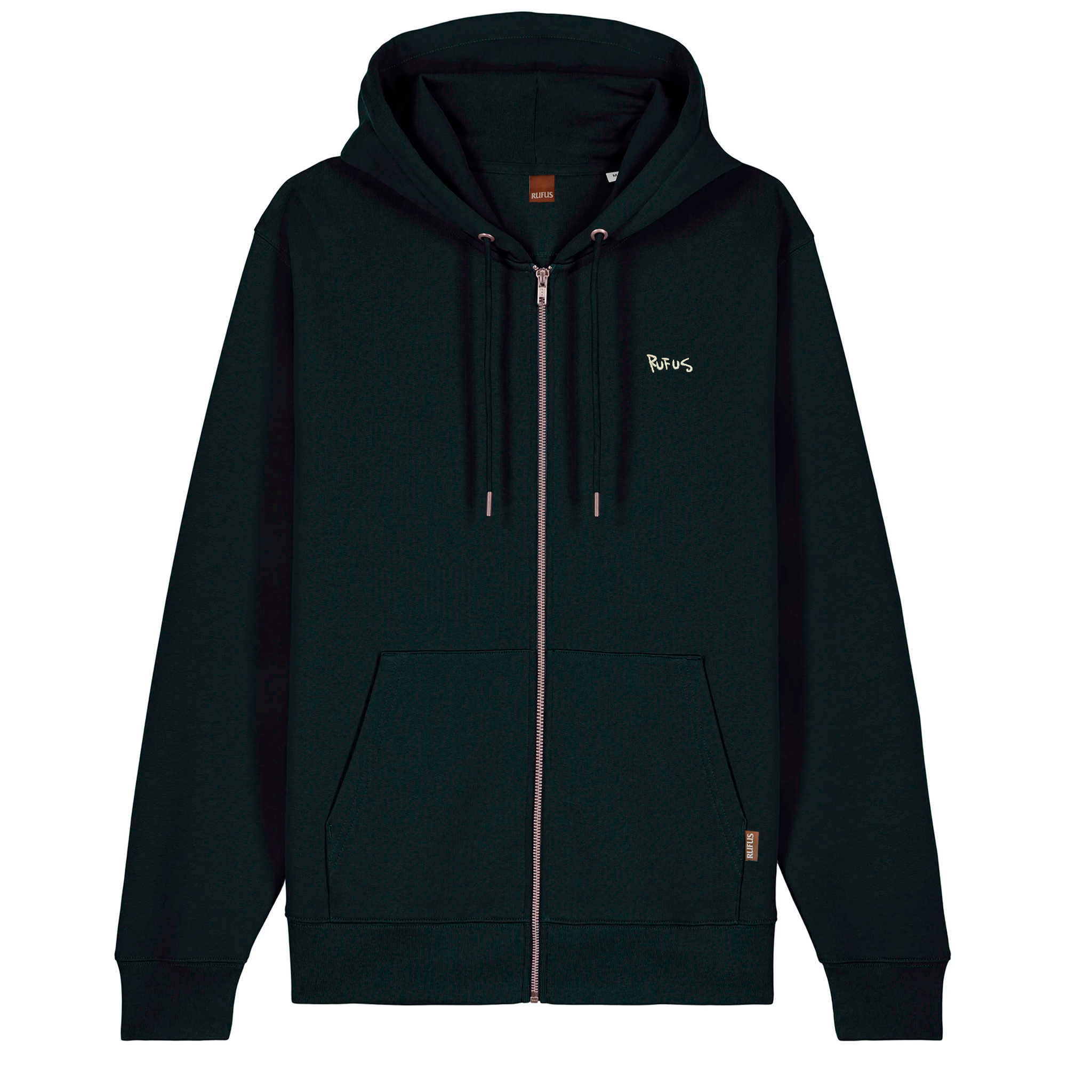 RUFUS - ZIP HOODIE BLACK