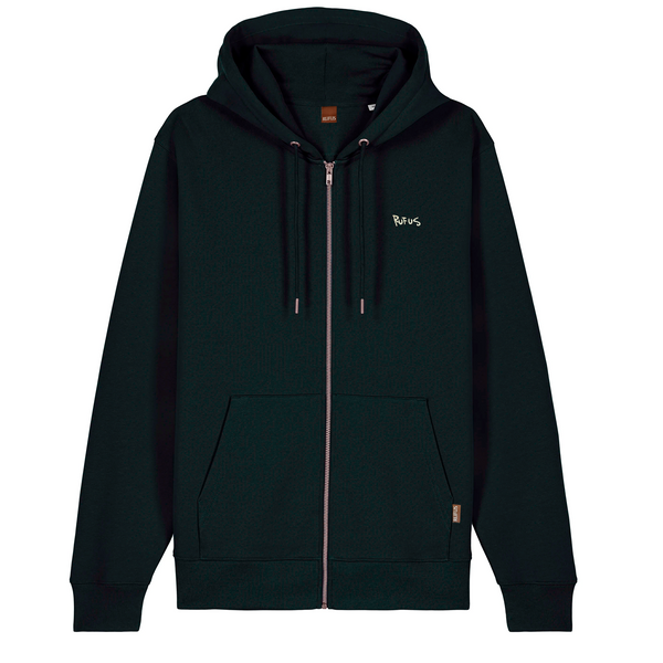 RUFUS - ZIP HOODIE BLACK