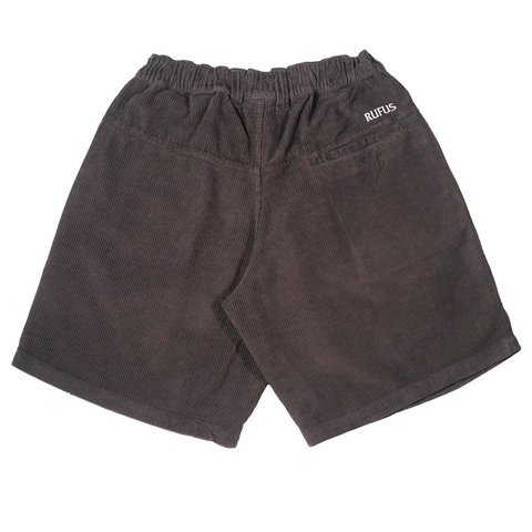 RUFUS - CORD SHORTS CHARCOAL