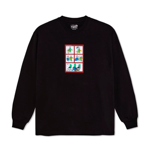 POLAR SKATE CO. - SAFETY ON BOARD L/S TEE BLACK