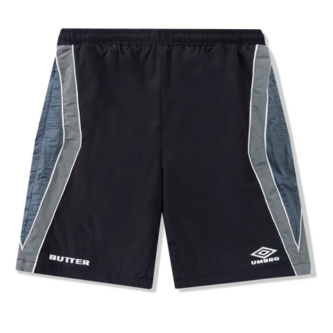 BUTTER GOODS / UMBRO - DIAMOND SHORTS BLACK