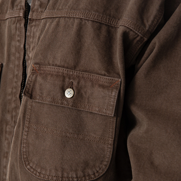 VANS PRO - SKATE GARAGE DENIM JACKET COAL BROWN