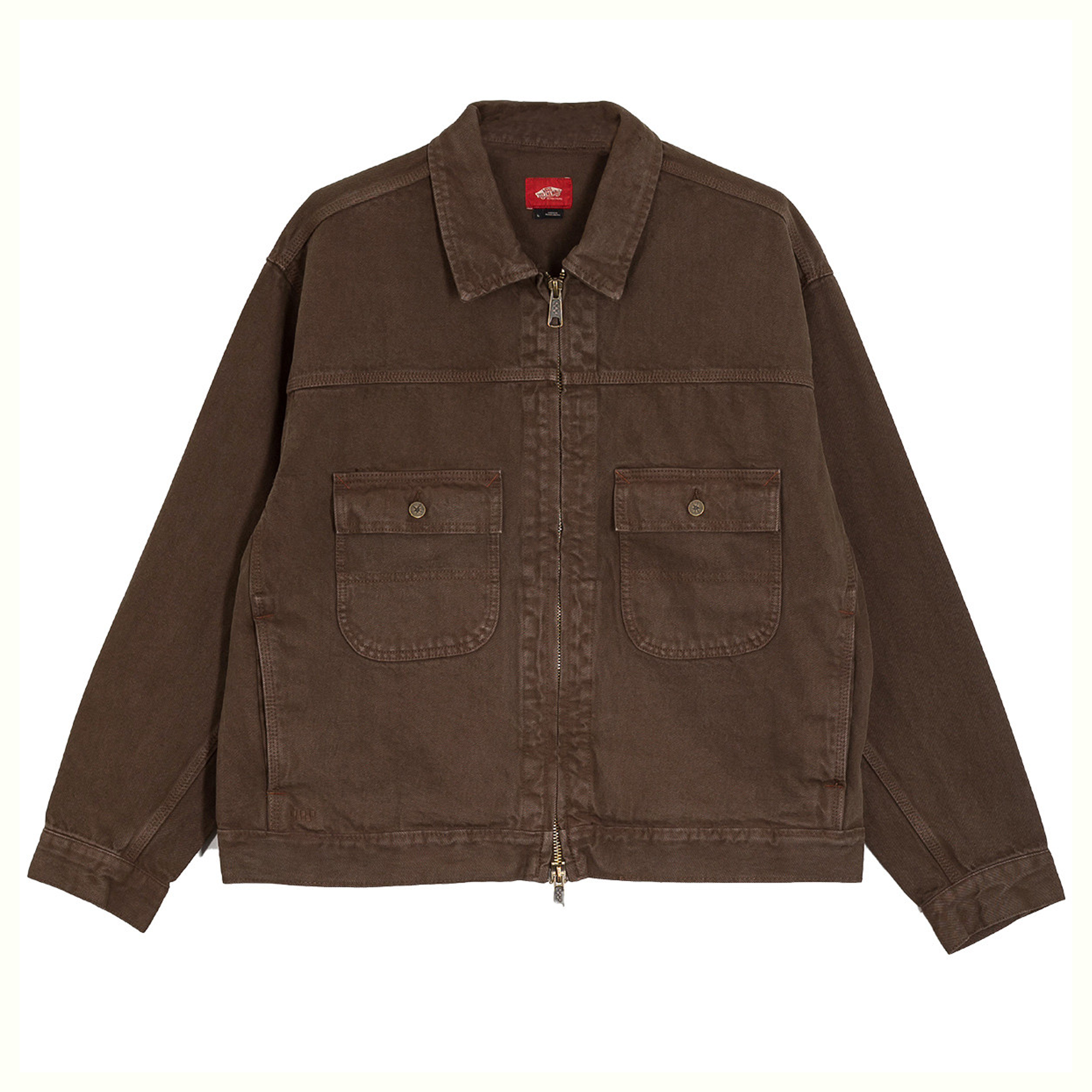 VANS PRO - SKATE GARAGE DENIM JACKET COAL BROWN