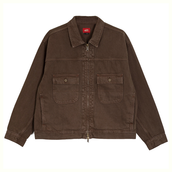 VANS PRO - SKATE GARAGE DENIM JACKET COAL BROWN