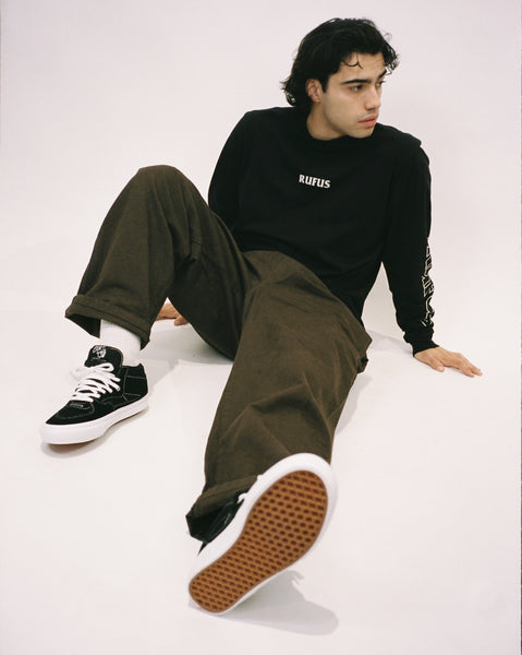 RUFUS - CANVAS RELAXED PANTS - DARK CHOCOLATE