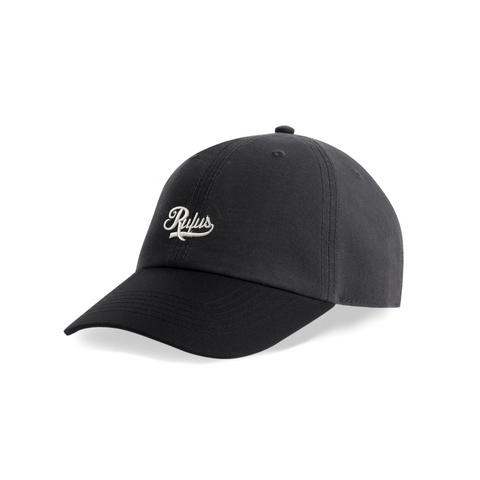 RUFUS LOGO 6 PANEL HAT BLACK