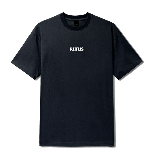 RUFUS - SCRIPT TEE - BLACK/ BONE